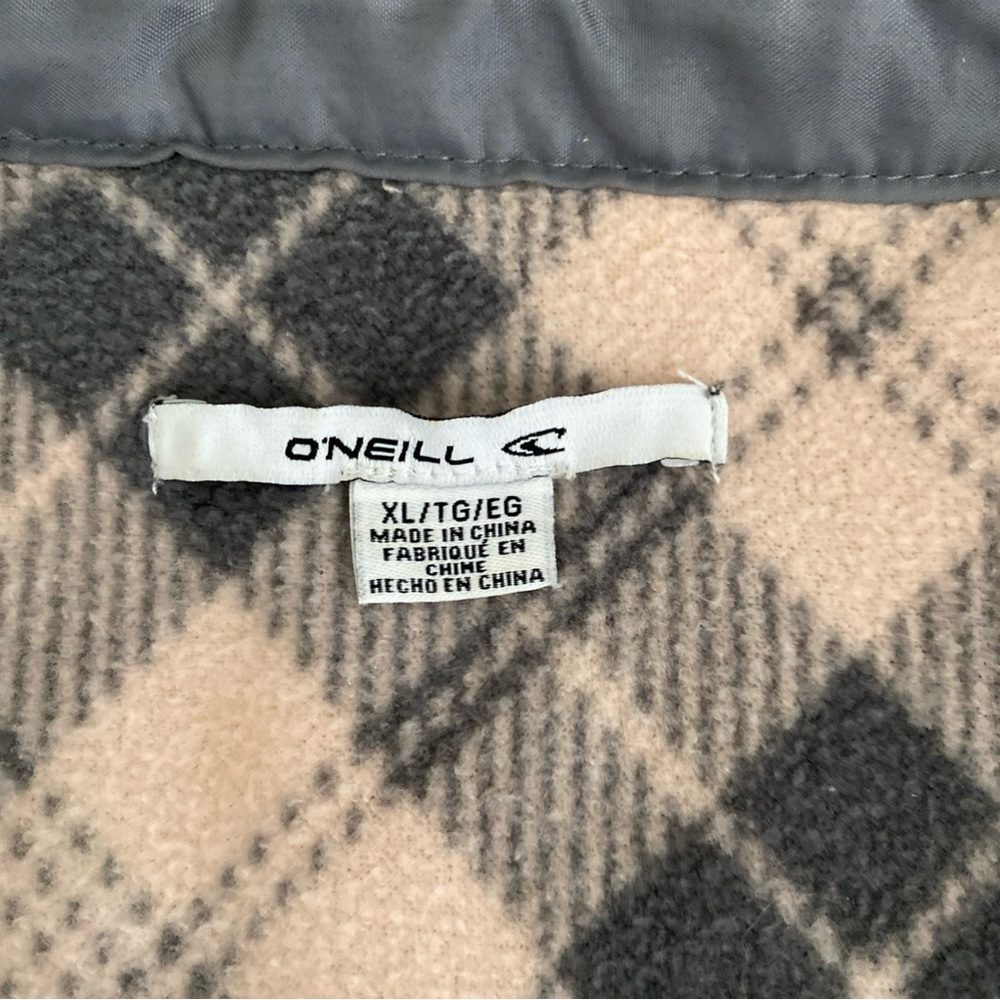O’Neill Plaid Snap Button Shacket Fleece Women’s XL - Picture 5 of 10